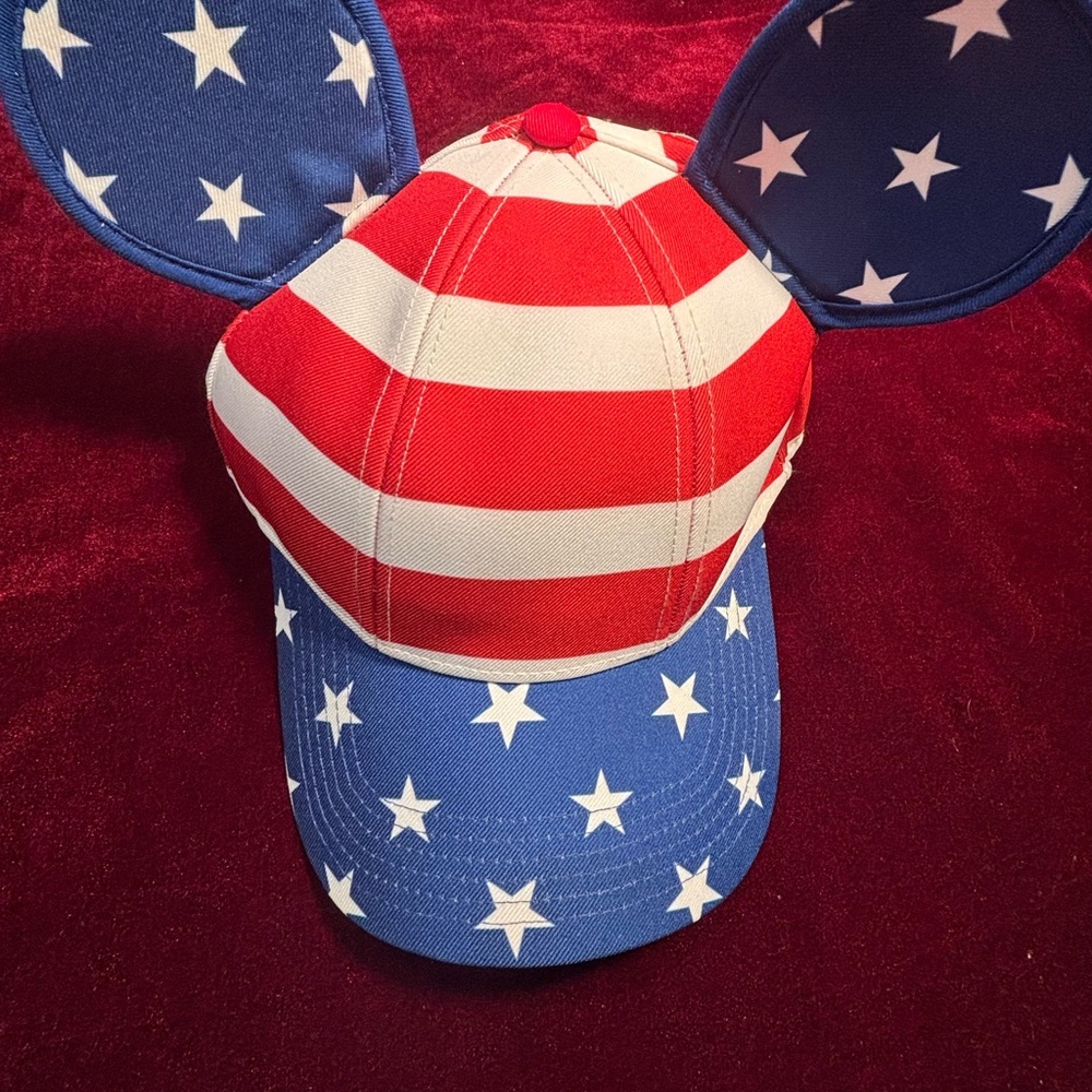 Disney Red & White Striped Sun Hat